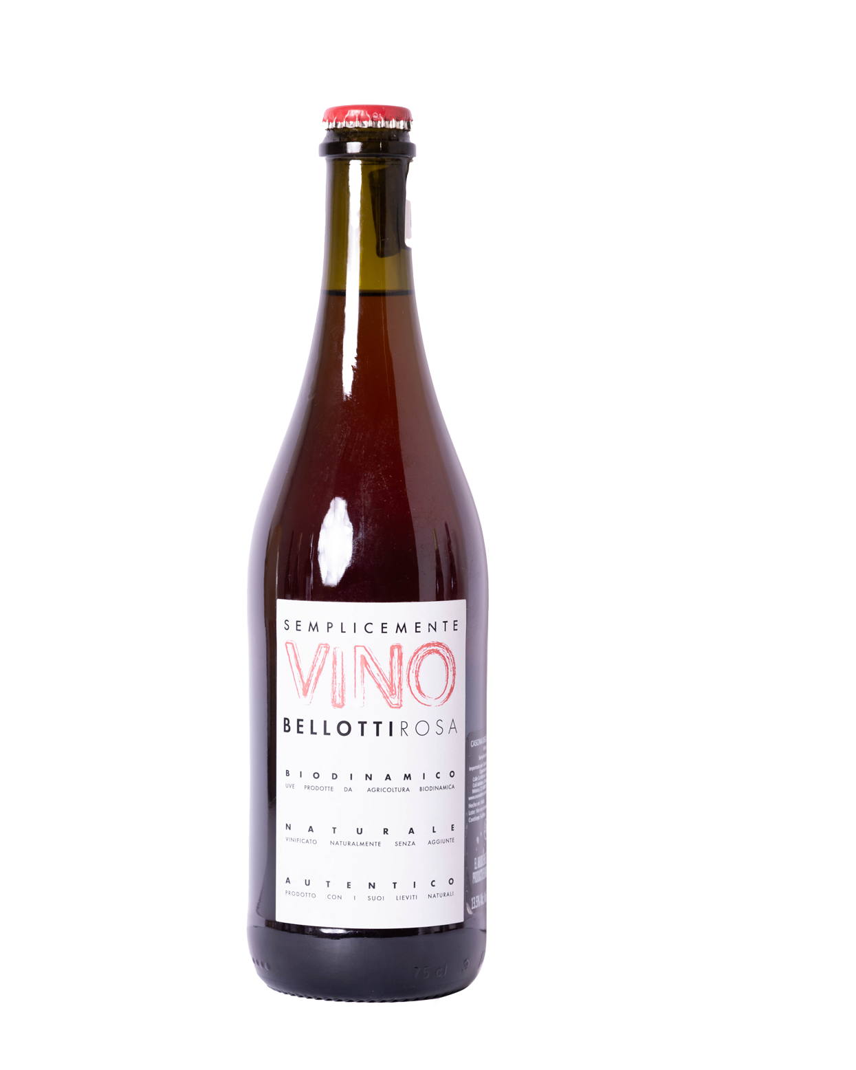 etiqueta semplicemente rosa 2023, vino natural rosado