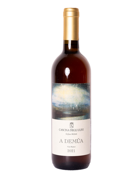 Botella de vino naranja A Demûa 2021 de Cascina degli Ulivi de Piemonte Italia