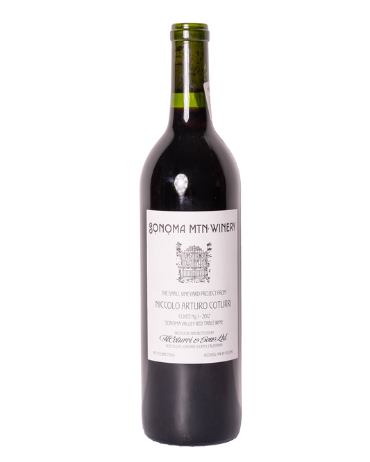 botella de vino tinto natural Cuvee no1 2012 de Sonoma Mtn Winery de Estados Unidos
