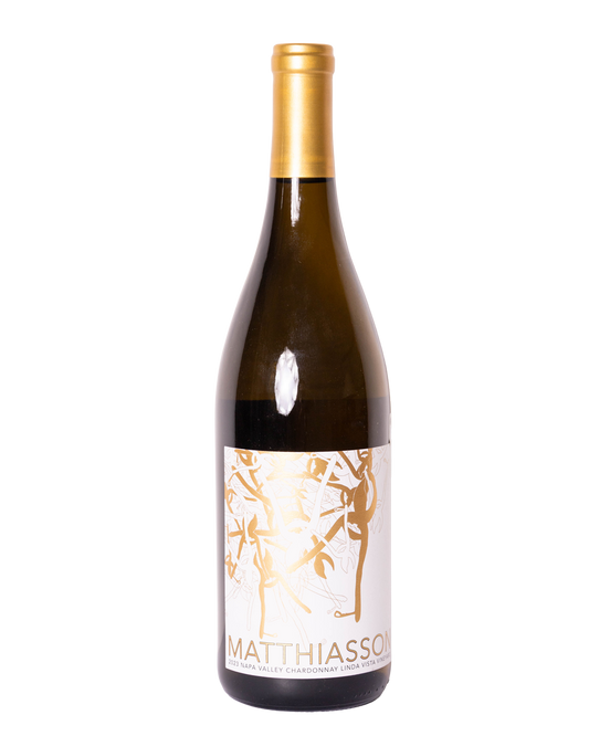 Botella de vino blanco Chardonnay 2023 de Matthiasson Winery de Napa Valley