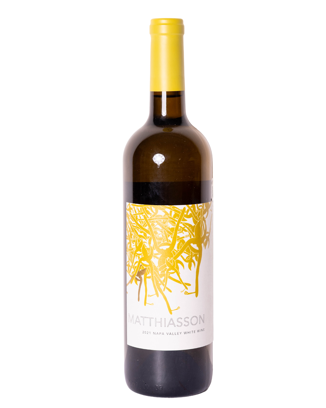 foto de botella de vino blanco natural Matthiasson napa valley white wine 2021.