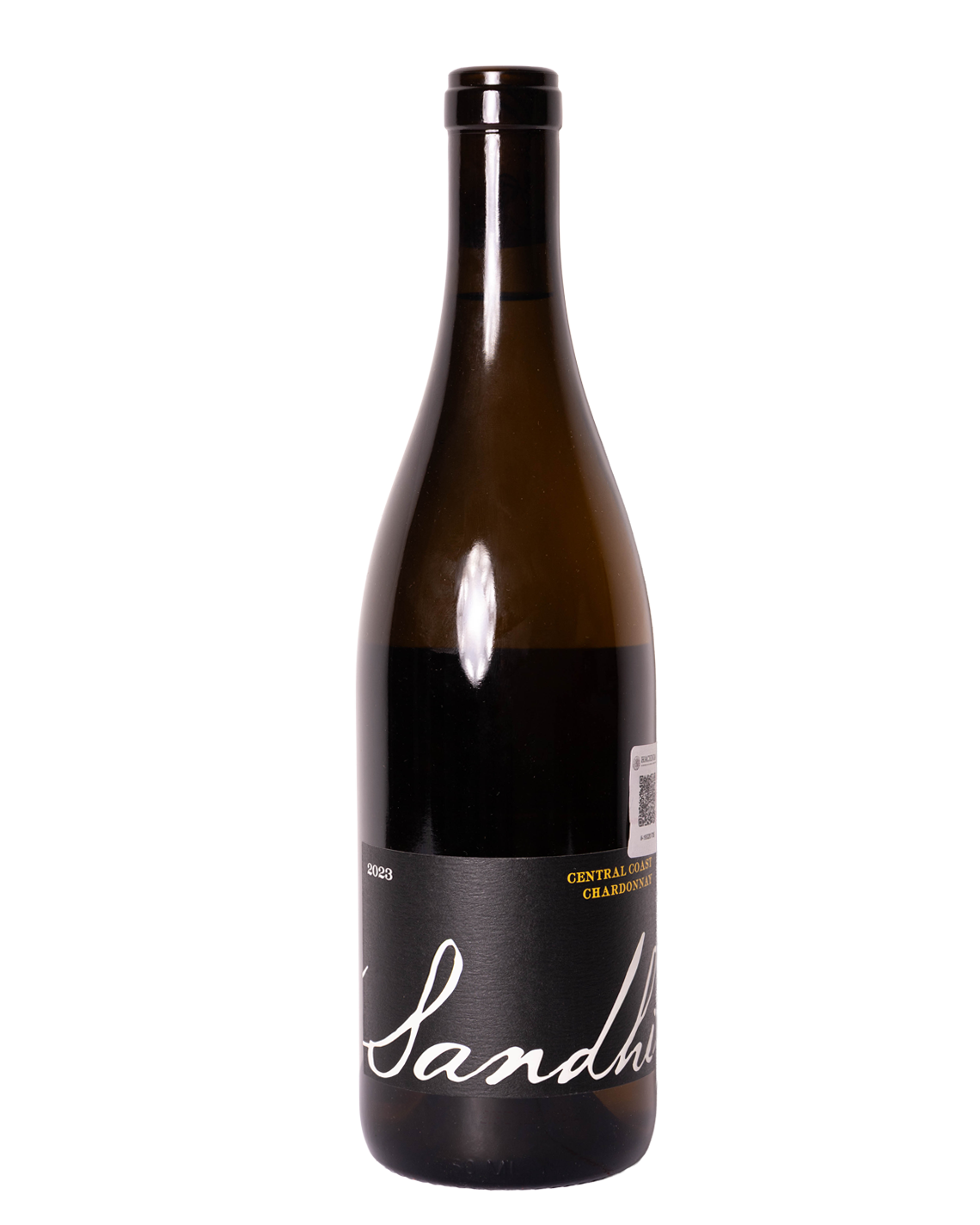 botella de vino blanco natural Central coast chardonnay 2023 de Sandhi de California, estados unidos
