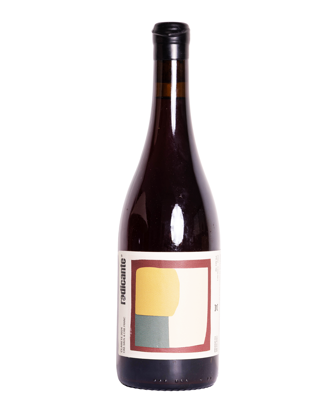 botella de vino natural tinto Radicante clarete 2024 de Oscar Mancillas
