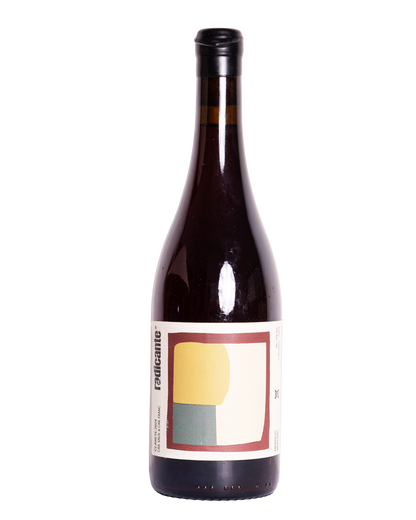 botella de vino natural tinto Radicante clarete 2024 de Oscar Mancillas