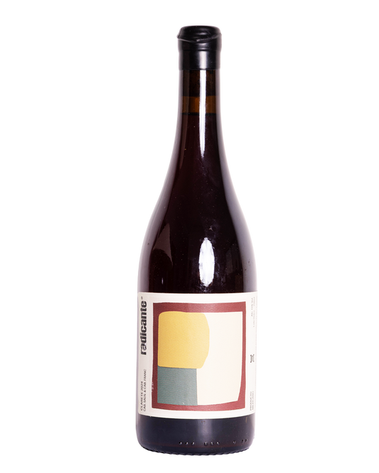 botella de vino natural tinto Radicante clarete 2024 de Oscar Mancillas