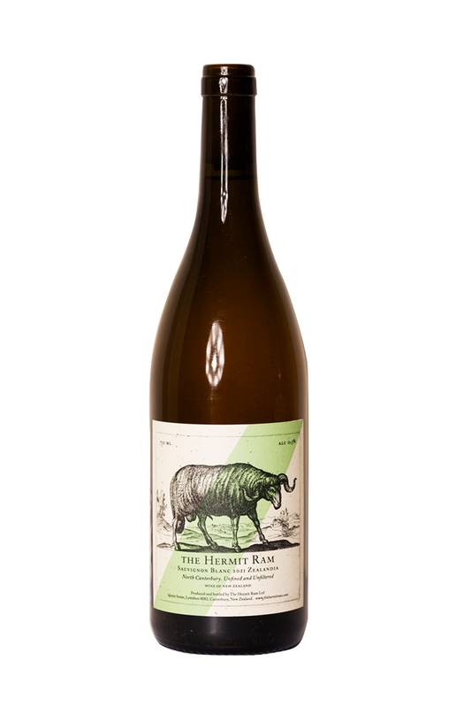 Sauvignon Blanc 2021 Zealandia, The Hermit Ram, Vino de Nueva Zelanda, Vino Natural, NZ Natty Wine, Natural Wine from New Zealand, Sauvignon Blanc