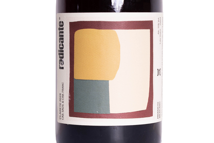 etiqueta de vino natural tinto Radicante clarete 2024 de Oscar Mancillas
