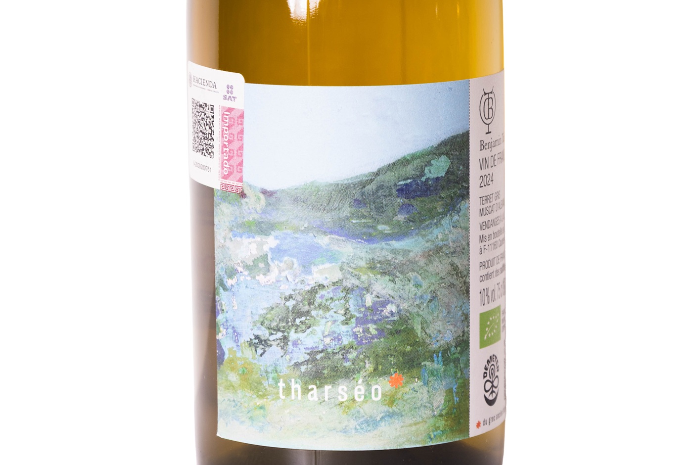 foto de la etiqueta de vin de france tharseo