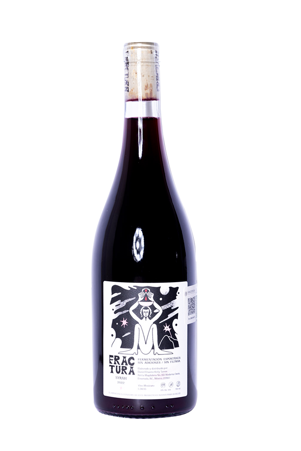 Fractura Tinto 2022, Syrah, Syrah mexicano, Tinto Mexicano, Salvaje Vinos, Vino natural de Mexico, Vino natural en mexico