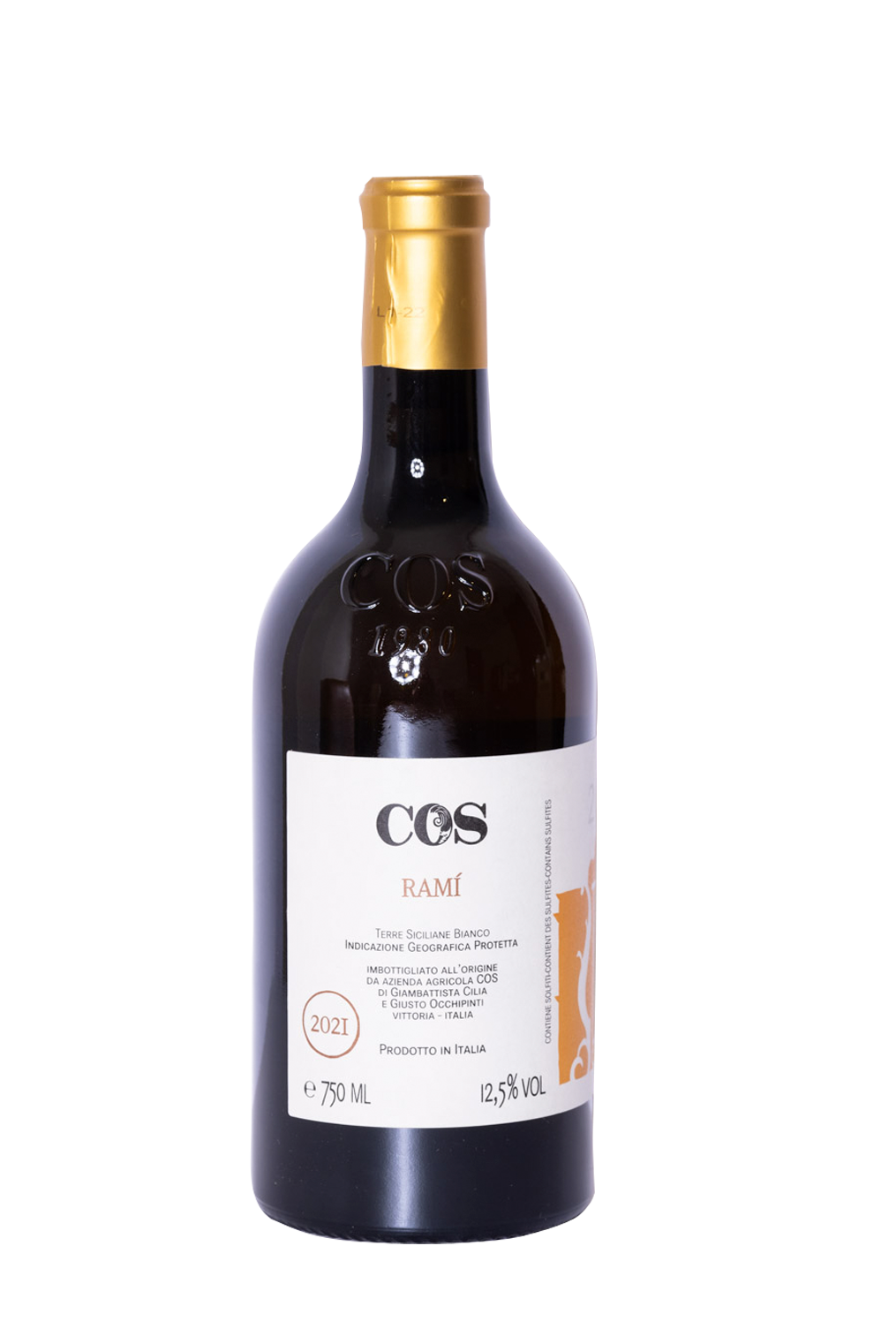 Ramí 2021, COS, Vino Siciliano, Giusto Occhipinti, Vino Naranja, Amber Wine, Vin Orange, Vin Italien, Vino Italiano, Vino Naranja italiano, Vino Ámbar, Vino Blanco con Maceración, Vino exotico, Vino natural, Vino Salvaje, Salvaje Vinos