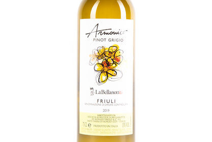 vino natural, armonico pinot grigio, la bellanotte, pinot gris, salvaje vinos, natural wine, vino blanco, vino barato, tienda de vinos, tienda de vinos online, comprar vino en mexico